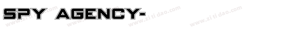 spy agency字体转换